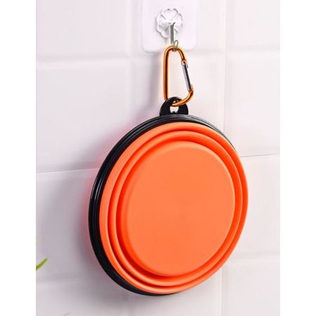 ROMNEYS Faltbarer Hundenapf Aus Silikon - 1 Liter BPA-frei Mit Karabiner Für Unterwegs