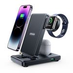 Joyroom - 4in1 Lighnting Dockingstation (15W) - faltbare Ladestation für iPhone / Apple Watch / AirpPods - schwarz