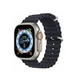 Dux Ducis - Apple Watch (49/46/45/44/42mm) Silikon Armband - OceanWave Series - dunkelblau