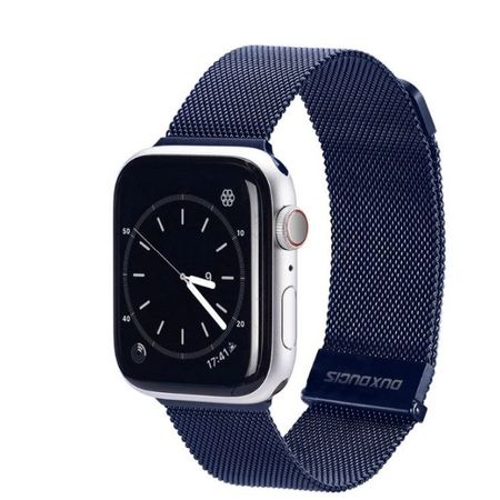 Dux Ducis - Apple Watch (49/45/44/42mm) Edelstahl Armband - Milanese Series - blau