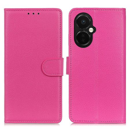 OnePlus Nord CE 3 Lite Handy Hülle - Litchi Leder Bookcover Series - pink