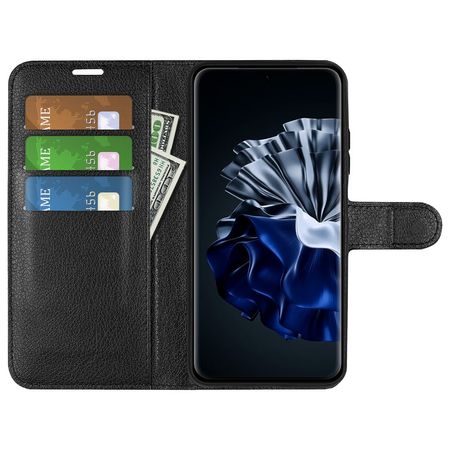 Hülle Für Huawei P60 / P60 Pro – Leder Brieftaschen-Etui Mit Glitzer, Kartenfächern, Magnetverschluss & Standfunktion