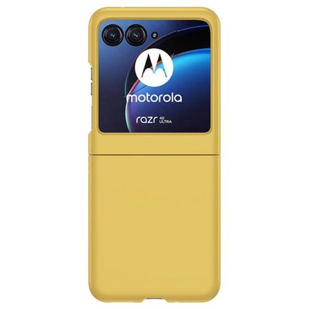 Motorola Razr 40 Ultra Hülle - Hardcase Backcover - Skin-touch Series - gelb