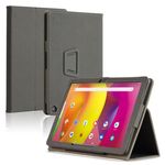 Google Pixel Tablet Hülle - Leder Bookcover - mit Standfunktion - grau