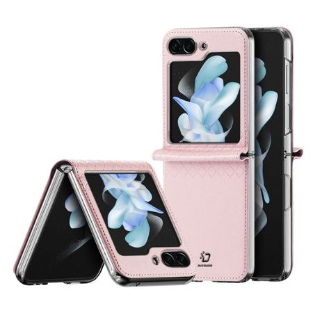 Dux Ducis - Samsung Galaxy Z Flip5 Hülle - Leder Case - Bril Series - pink