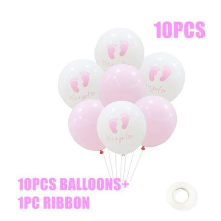 Latex-Luftballons 'It's A Girl' – 10 Stück In Rosa Für Die Perfekte Babyparty