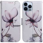 iPhone 15 Pro Max Handy Hülle - Leder Bookcover Image Series - pinke Blumen