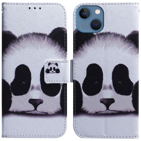iPhone 15 Plus Handy Hülle - Leder Bookcover Image Series - Panda