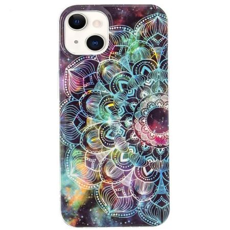 iPhone 15 Plus Handyhülle - Leuchtendes Case - Softcase Image Plastik Series - Mandala