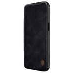 Nillkin - iPhone 15 Hülle - Leder Book Case - Qin Pro Series - schwarz