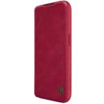 Nillkin - iPhone 15 Pro Hülle - Leder Book Case - Qin Pro Series - rot