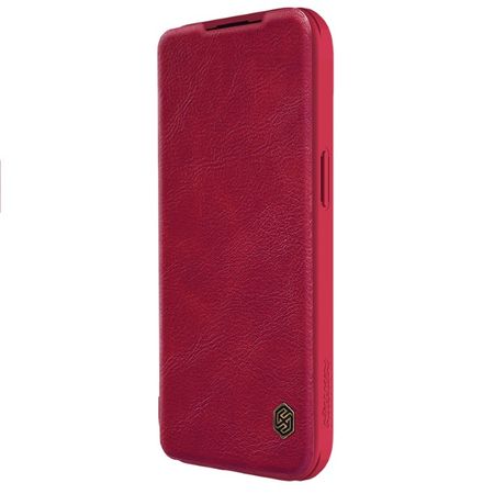 Nillkin - iPhone 15 Plus Hülle - Leder Book Case - Qin Pro Series - rot