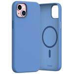 Araree - iPhone 15 Plus Hülle - Silikon Softcase - MagSafe kompatibel - Typoskin M Series - blau