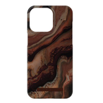 iDeal of Sweden - iPhone 15 Pro Max Hülle - Printed Case - Dark Amber Marble