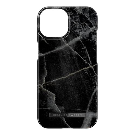 iDeal of Sweden - iPhone 15 Hülle - Printed Case - Black Thunder Marble