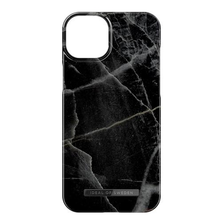 iDeal of Sweden - iPhone 15 Plus Hülle - Printed Case - Black Thunder Marble