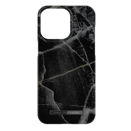 iDeal of Sweden - iPhone 15 Pro Max Hülle - Printed Case - Black Thunder Marble