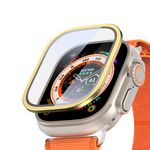 Dux Ducis - Apple Watch Ultra 1 / 2 (49mm) Schutzglas Panzer Glas - mit Aluminium Rand - Flas Series - gold