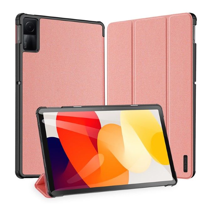 Dux Ducis - Xiaomi Redmi Pad SE Hülle - Leder Smart Flip Case - Domo Series - pink