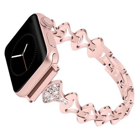 Apple Watch (41/40/38mm) Armband - mit Glitzersteinen - Beauty Series - champagnerfarben