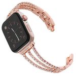 Apple Watch (42/41/40/38mm) Armband - mit Glitzersteinen - Beauty Series - rosegold