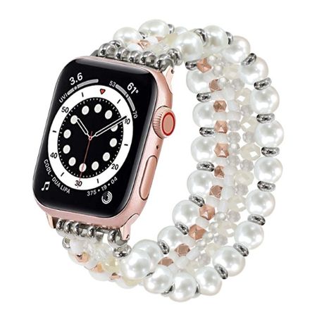 Apple Watch (41/40/38mm) Armband - verschiedene Muster - Beauty Series - weiss