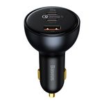 Baseus - 2x USB-C / 1x USB-A Auto Ladegerät (160W) - Qualcomm Quick Charge 5.0 - schwarz