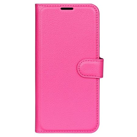 Samsung Galaxy S23 FE Handy Hülle - Litchi Leder Bookcover Series - pink