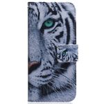 Samsung Galaxy S23 FE Handy Hülle - Leder Bookcover Image Series - Tiger