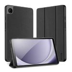 Dux Ducis - Samsung Galaxy Tab A9 Hülle - Leder Smart Flip Case - Domo Series - schwarz