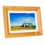 Kodak - 7 Zoll Digitaler Holz Bilderrahmen (4GB) - mit Fernbedienung - Photo Frame RDPF-700V - braun