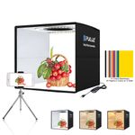 PULUZ - Portable Fotostudio Box (25 cm) mit 96 LEDs - Lichtzelt - Shooting Zeltbox - faltbar - schwarz