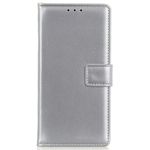 Samsung Galaxy S24 Ultra Handy Hülle - Classic II Leder Bookcover Series - silber