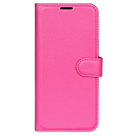 Xiaomi Redmi Note 13 5G Handy Hülle - Litchi Leder Bookcover Series - pink