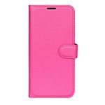 Xiaomi Redmi Note 13 Pro+ Handy Hülle - Litchi Leder Bookcover Series - pink