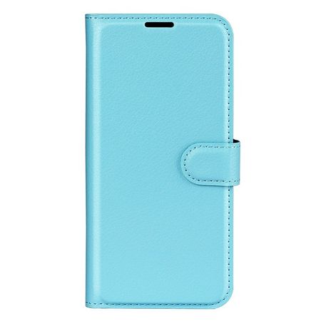 Xiaomi Redmi Note 13 Pro 5G Handy Hülle - Litchi Leder Bookcover Series - blau