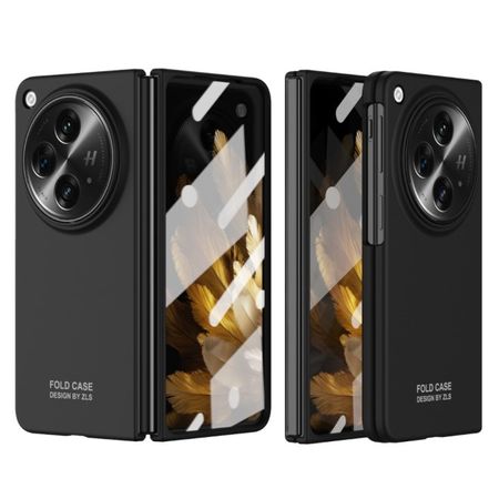 OnePlus Open Handy Hülle - Hardcase aus Polycarbonat und gehärtetem Glas - schwarz