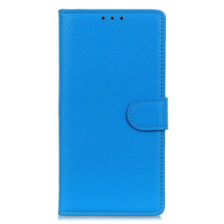 Xiaomi 14 Handy Hülle - Litchi Leder Bookcover Series - blau