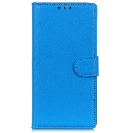 Xiaomi 14 Pro Handy Hülle - Litchi Leder Bookcover Series - blau
