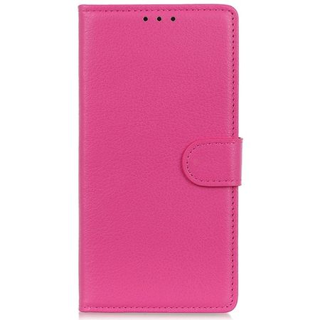 Xiaomi 14 Pro Handy Hülle - Litchi Leder Bookcover Series - pink