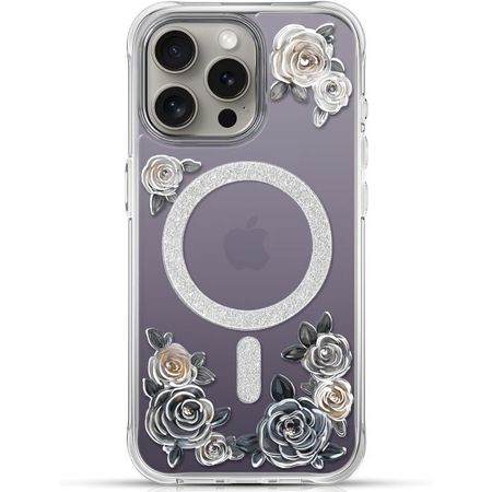 Kingxbar - iPhone 15 Pro MagSafe Schutzhülle - Rose Series - violett