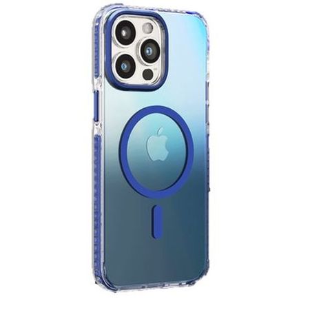 Kingxbar - iPhone 15 Pro Max MagSafe Schutzhülle - Ice Crystal Series - blau