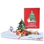 3D Pop-Up Weihnachtskarte - Grusskarte - Saluts Series - Christbaum mit Geschenke