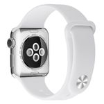 Apple Watch (41/40/38mm) Silikon Armband - Snap Series - weiss