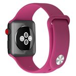 Apple Watch (42/41/40/38mm) Silikon Armband - Snap Series - pink