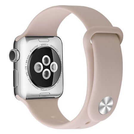 Apple Watch (41/40/38mm) Silikon Armband - Snap Series - hellrosa