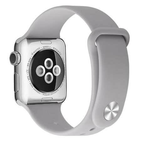 Apple Watch (41/40/38mm) Silikon Armband - Snap Series - hellpurpur