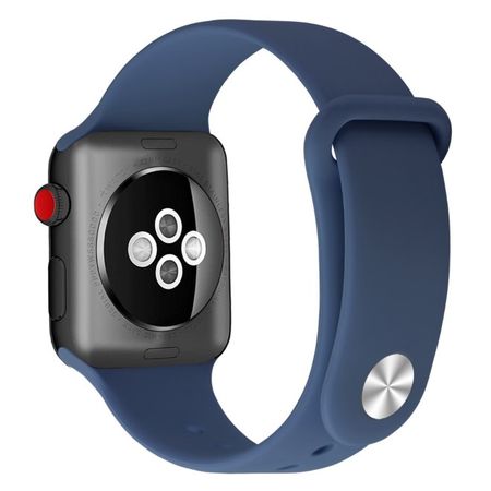 Apple Watch (41/40/38mm) Silikon Armband - Snap Series - blau