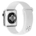 Apple Watch (49/46/45/44/42mm) Silikon Armband - Snap Series - weiss