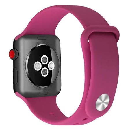 Apple Watch (49/46/45/44/42mm) Silikon Armband - Snap Series - pink